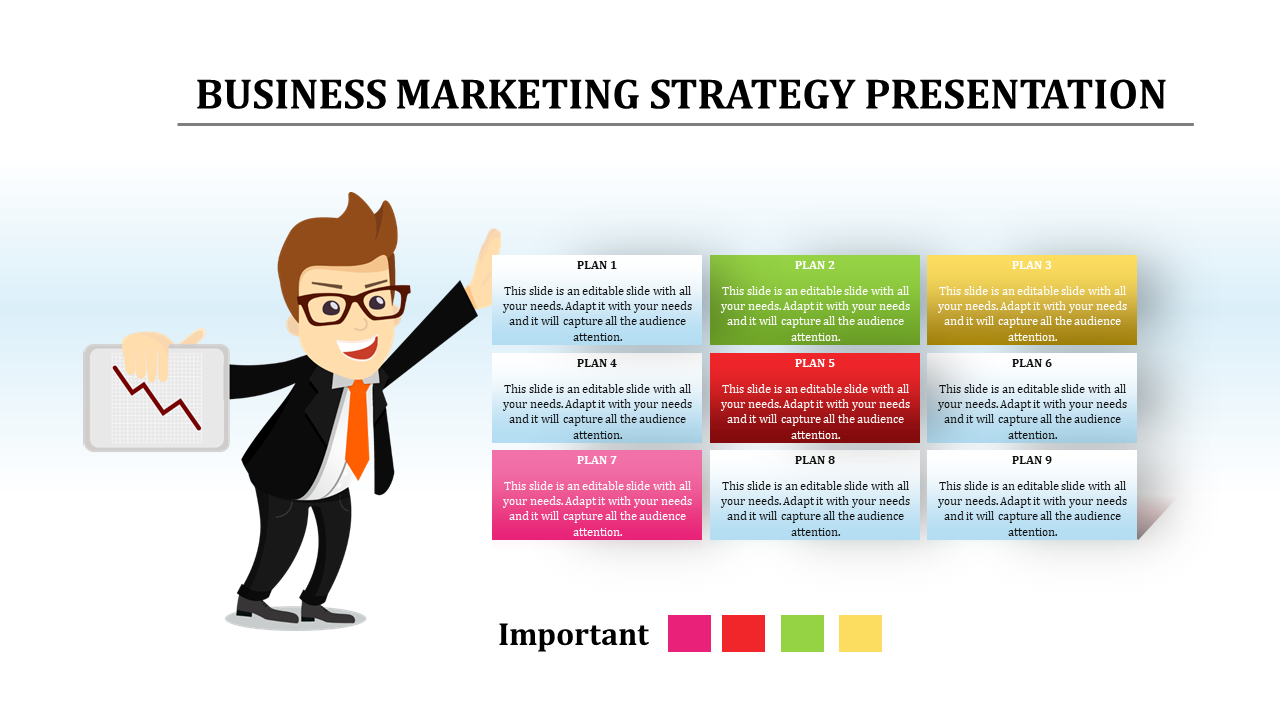 Free - Pre-Planned Business Marketing Strategy Template Designs